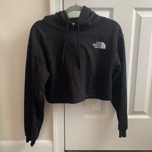 Cropped North Face Hoodie